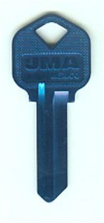 Kwikset KW1 Blue Aluminum Key Blank $1.99